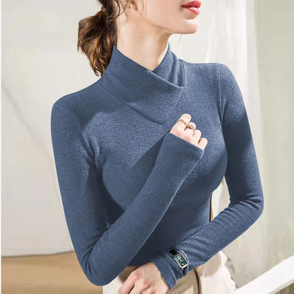 High Collar Sweater Women's T-shirt