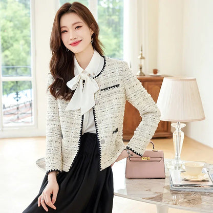 High quality wool blend blazer for women