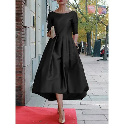 Women's Elegant Banquet Evening Midi Dresse