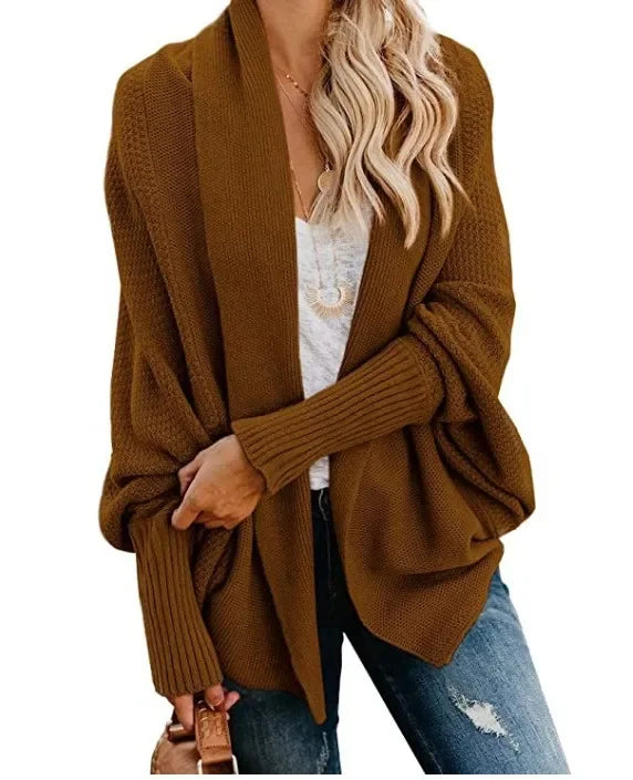 Winter knitted Solid Cardigan