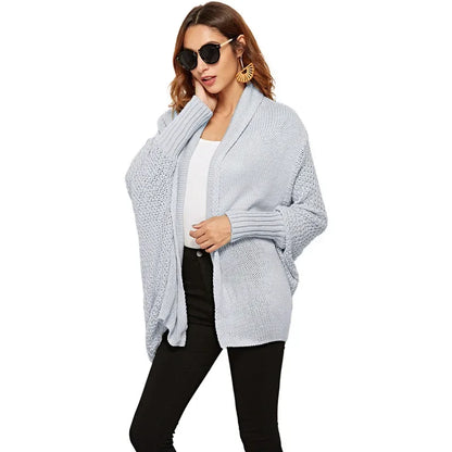 Winter knitted Solid Cardigan