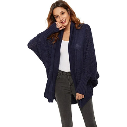 Winter knitted Solid Cardigan