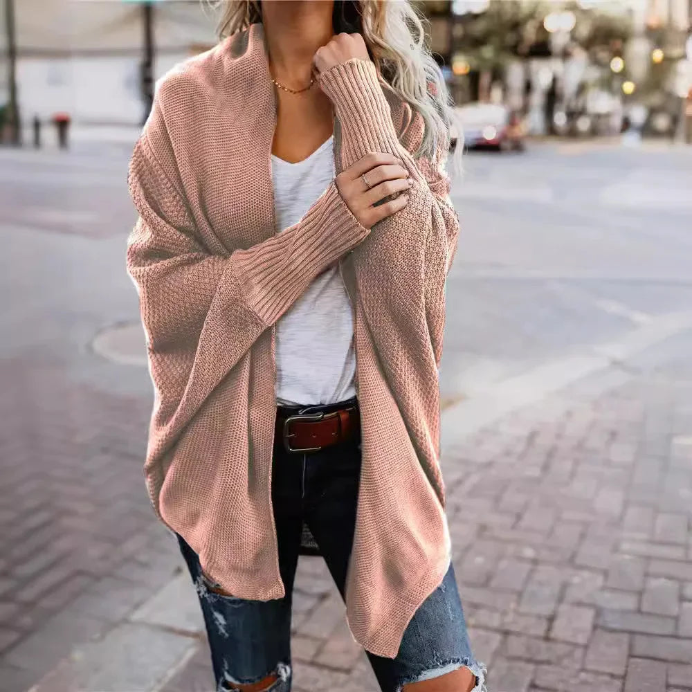 Winter knitted Solid Cardigan