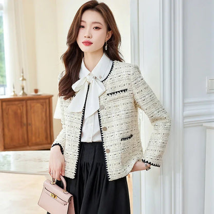 High quality wool blend blazer for women