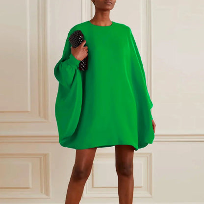 Autumn Fashion Female Green Dress