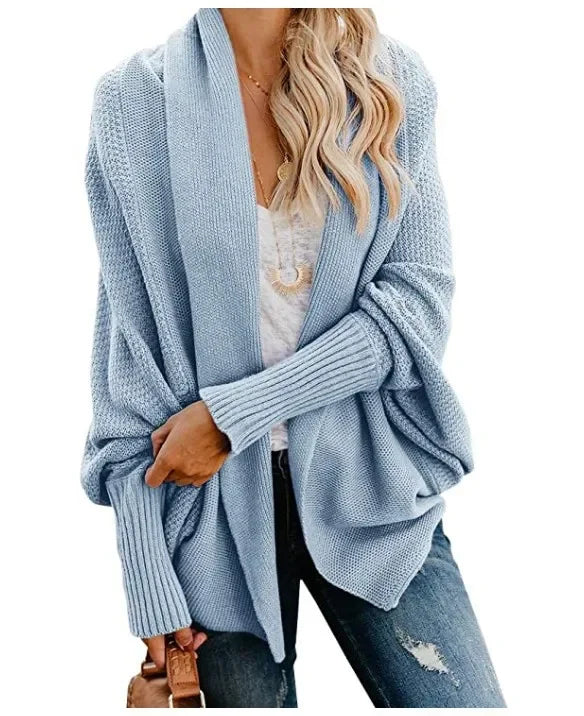 Winter knitted Solid Cardigan