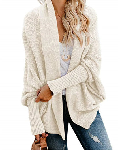 Winter knitted Solid Cardigan