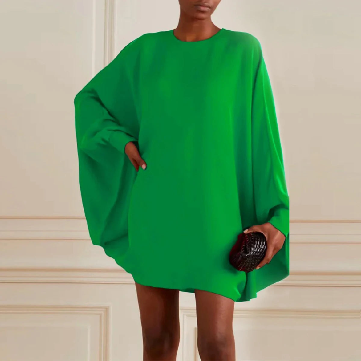 Autumn Fashion Female Green Dress