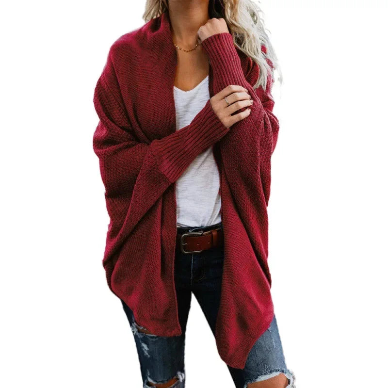 Winter knitted Solid Cardigan