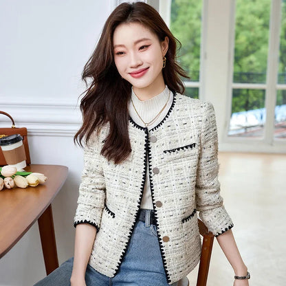 High quality wool blend blazer for women